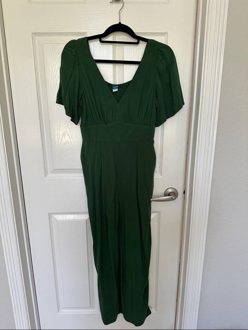 Old Navy One-Shoulder Deep Green Jumpsuit
